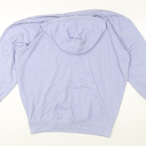 Missguided Women’s Lilac Pullover Hoodie UK 8 Relaxed Fit Cotton Blend