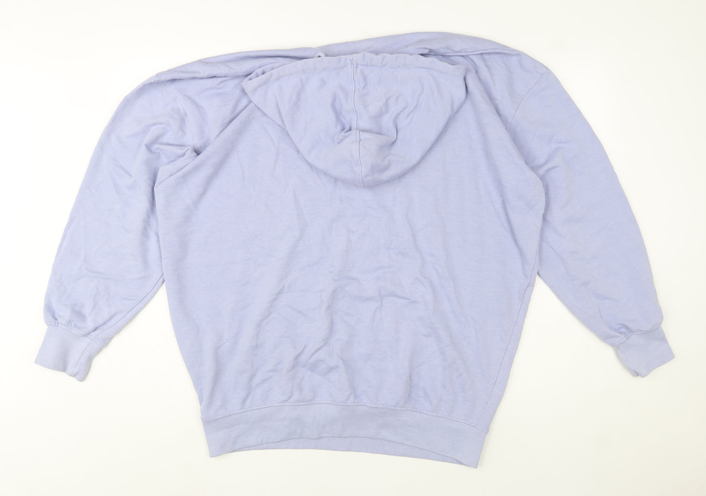 Missguided Women’s Lilac Pullover Hoodie UK 8 Relaxed Fit Cotton Blend