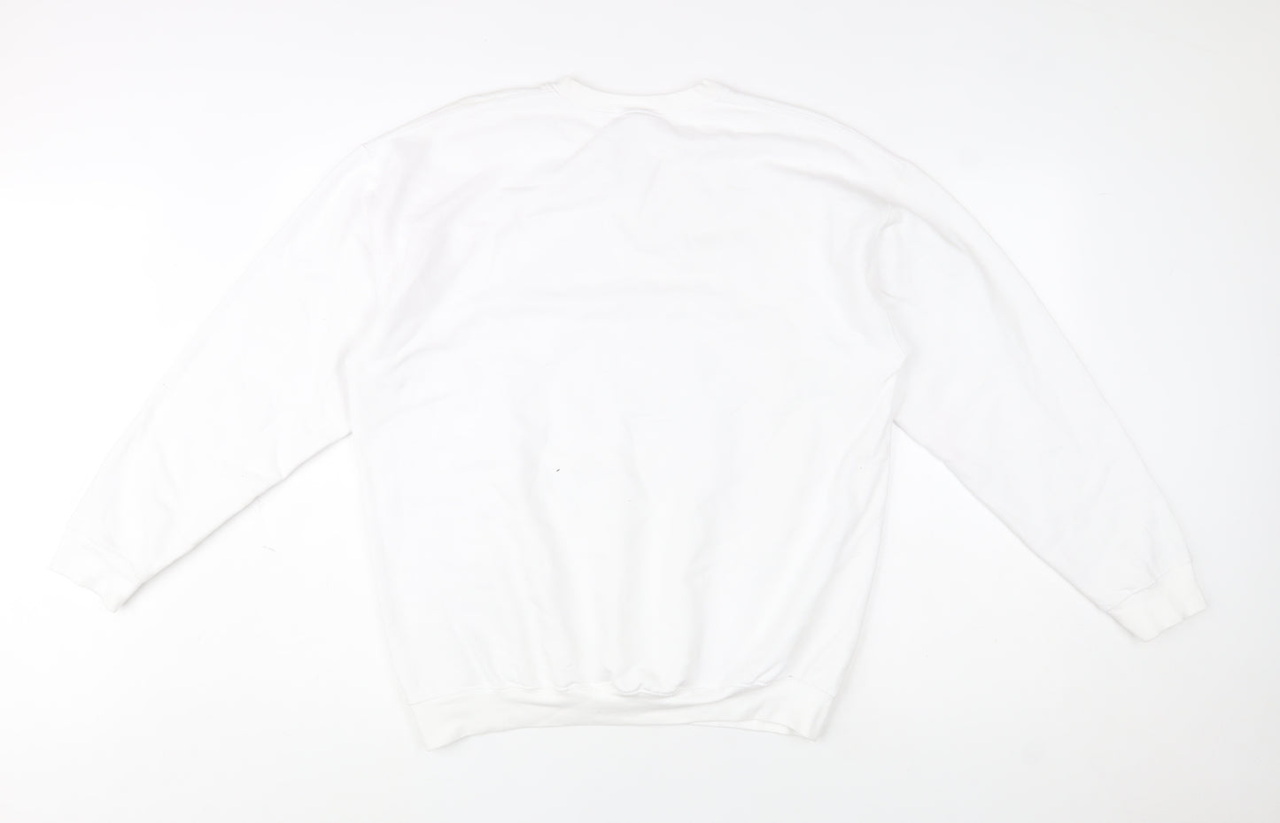 Disney Women's White Alice in Wonderland Sweatshirt L Graphic Print Pullover