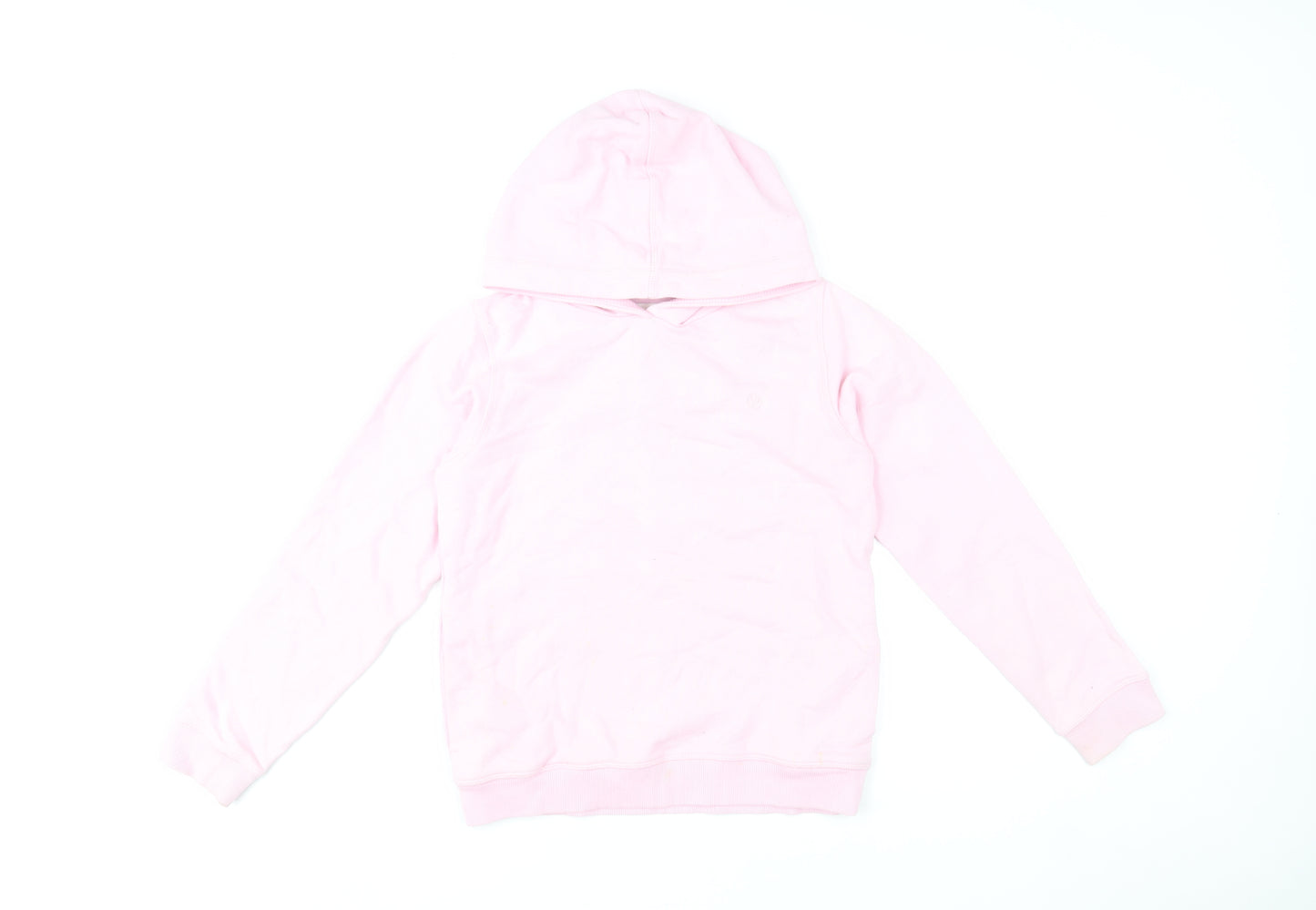 FatFace Girls Pink Pullover Hoodie 10-11 Years Graphic Print Cotton Blend