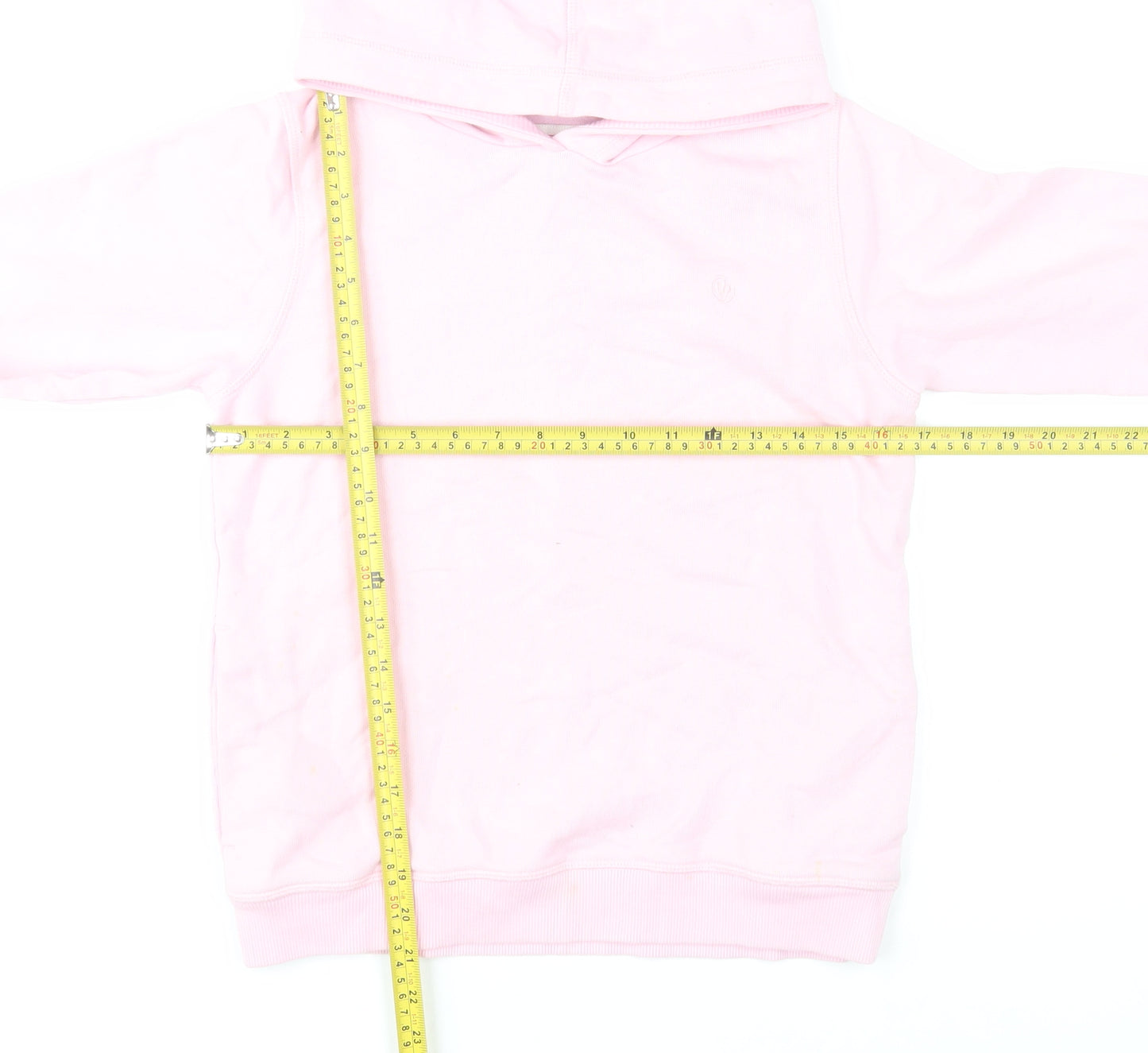FatFace Girls Pink Pullover Hoodie 10-11 Years Graphic Print Cotton Blend