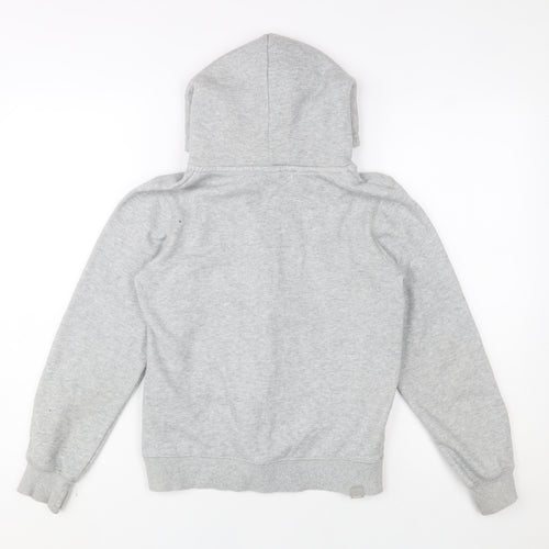 Bench Boys Grey Fleece Lined Zip Up Hooded Jacket 11-12 Years