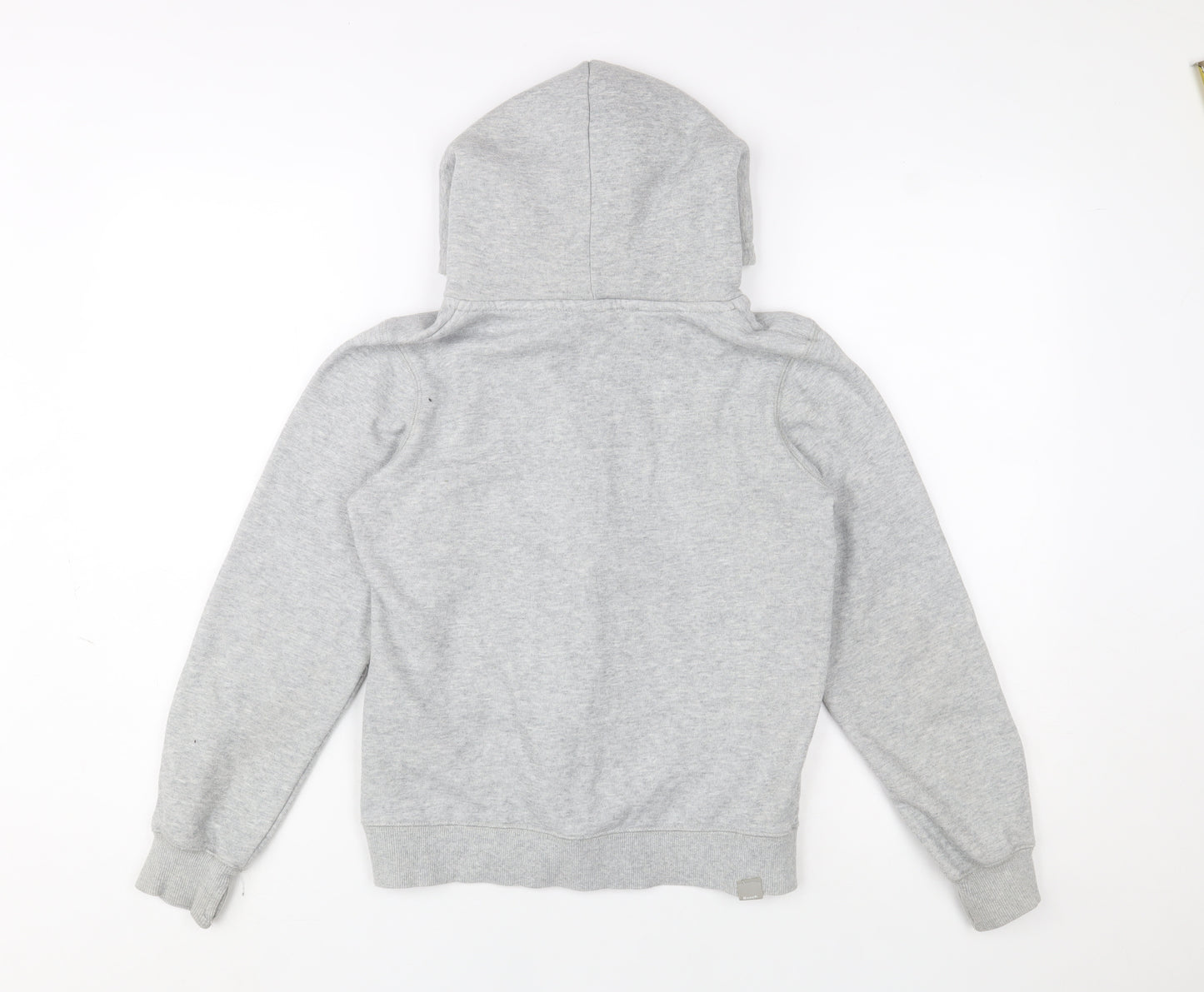 Bench Boys Grey Fleece Lined Zip Up Hooded Jacket 11-12 Years