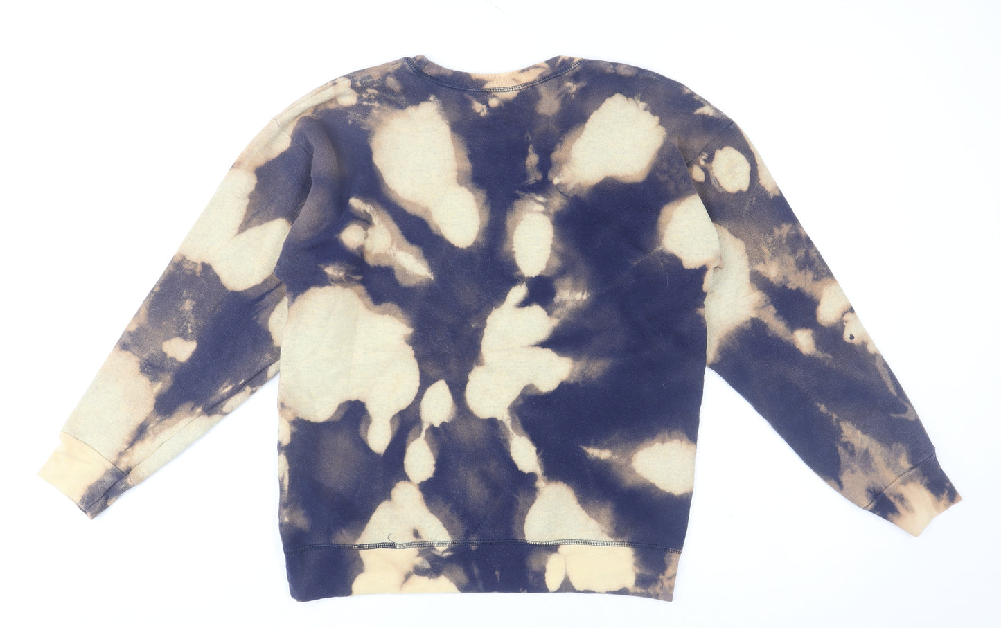 Hanes Women’s Beige & Black Tie Dye Pullover Sweatshirt XL Graphic Print