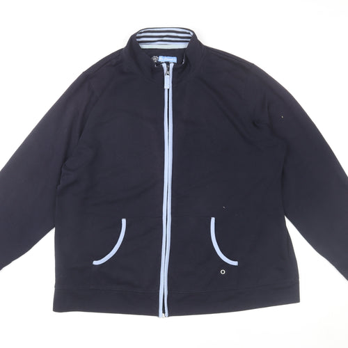 Bon Casual Men's Black Full Zip Track Jacket Size L Polyester Cotton