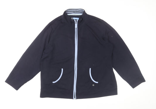 Bon Casual Men's Black Full Zip Track Jacket Size L Polyester Cotton