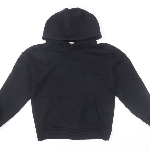 ARNE Men's Black Pullover Hoodie XS Fleece Cotton Blend