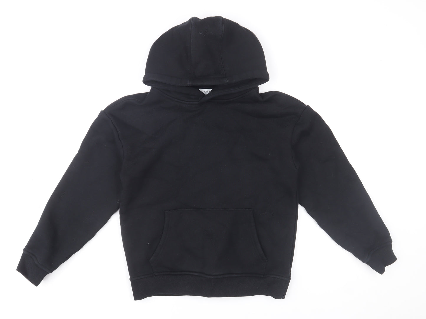 ARNE Men's Black Pullover Hoodie XS Fleece Cotton Blend