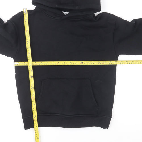 ARNE Men's Black Pullover Hoodie XS Fleece Cotton Blend