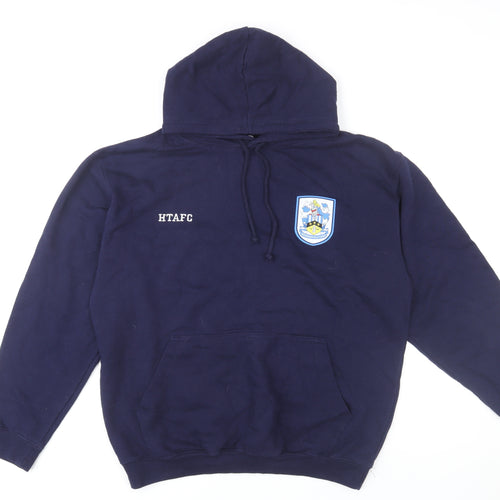 Huddersfield Town AFC Men’s Blue Pullover Hoodie Medium Regular Fit