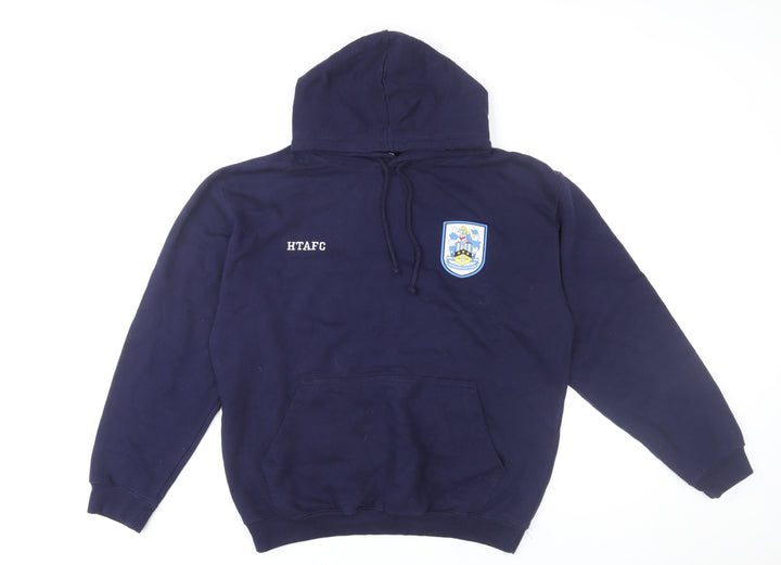 Huddersfield Town AFC Men’s Blue Pullover Hoodie Medium Regular Fit