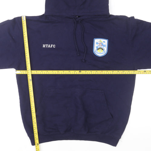 Huddersfield Town AFC Men’s Blue Pullover Hoodie Medium Regular Fit