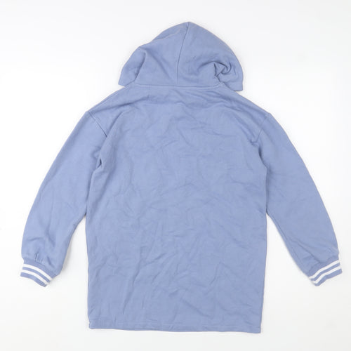 Candy Couture Girls Blue Pullover Hoodie 10 Years Graphic Print