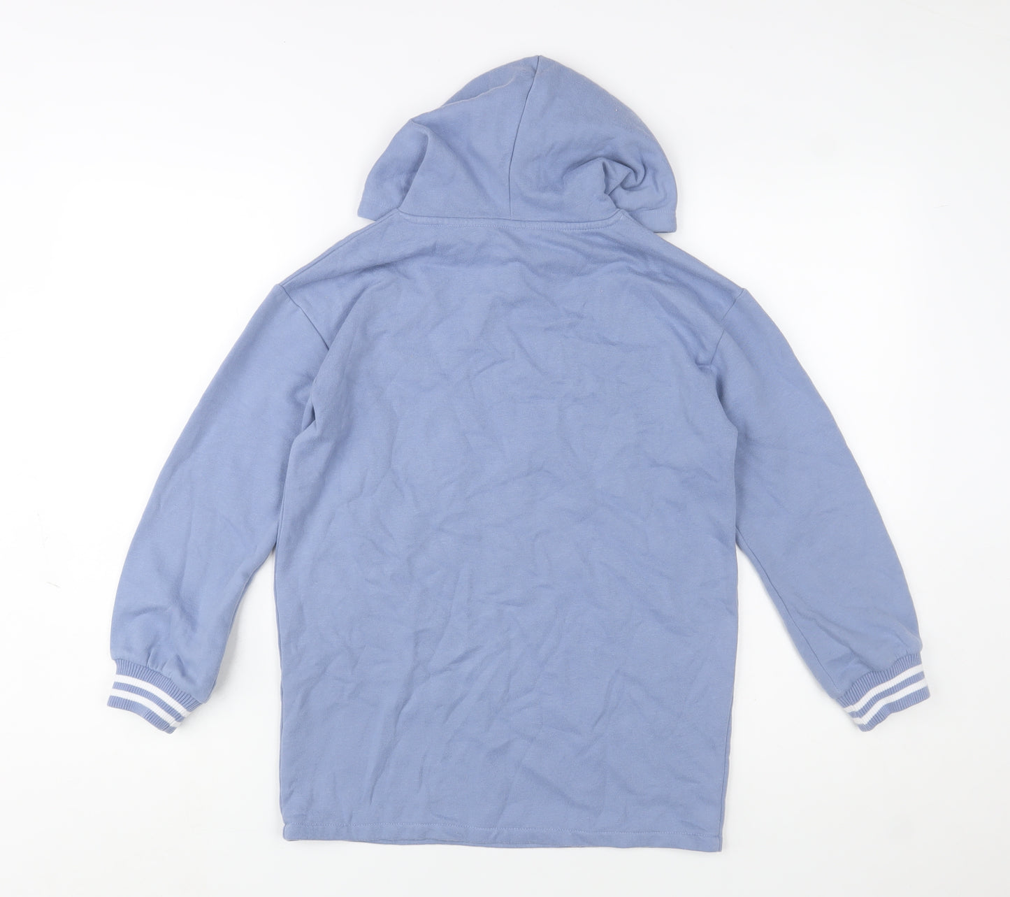 Candy Couture Girls Blue Pullover Hoodie 10 Years Graphic Print