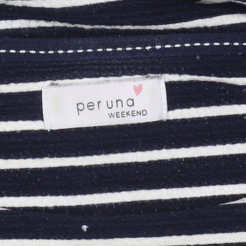 Marks and Spencer Women Blue Striped Shift Dress Size 14