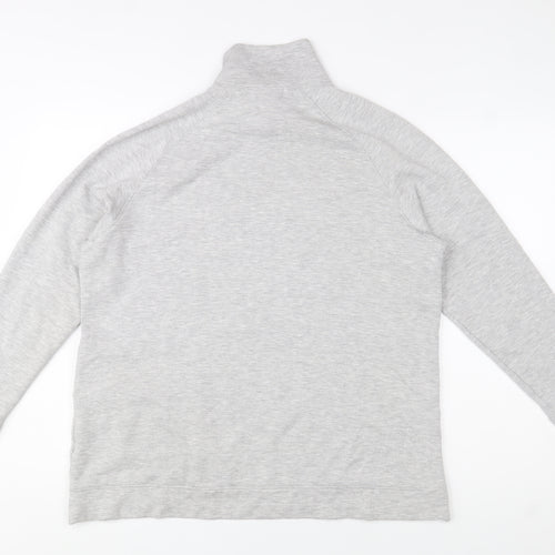 Aurique Women’s Grey 1/4 Zip Pullover Sweatshirt Size L