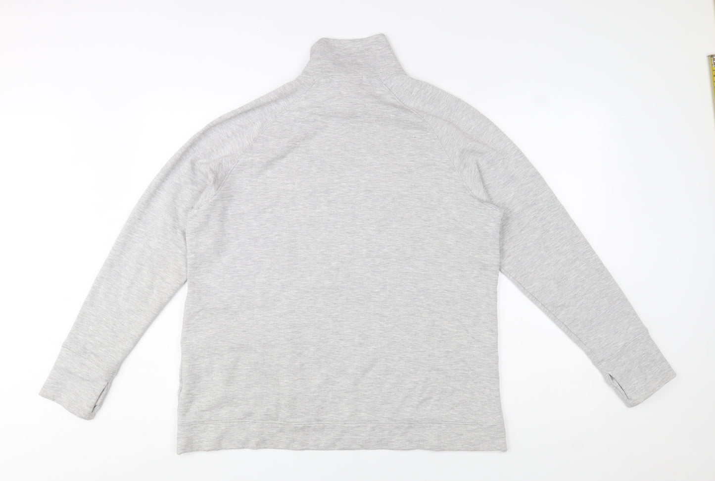 Aurique Women’s Grey 1/4 Zip Pullover Sweatshirt Size L