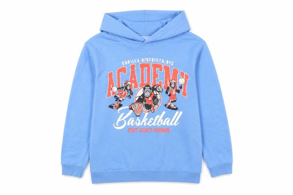 Primark Boys Blue Basketball Print Pullover Hoodie 13-14 Years 164cm