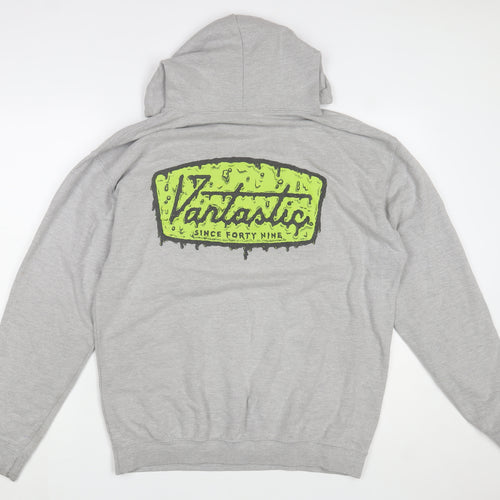 Avidsbrands Mens Grey Pullover Hoodie L Graphic Logo Sweatshirt