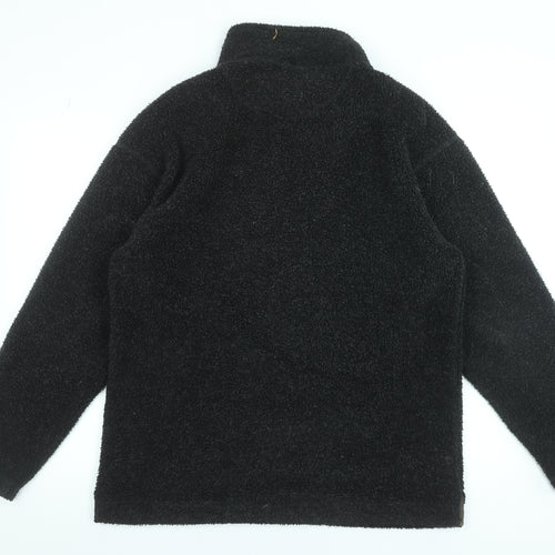 Mackays Men's Black Fleece 1/4 Zip Pullover Sweatshirt Size S