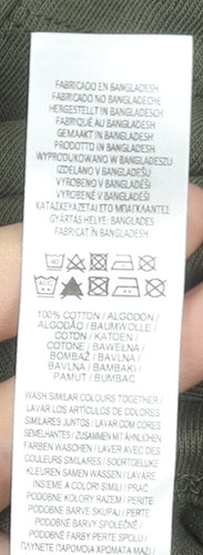 The Stronghold Men's Green Crew Neck Short Sleeve Cotton T-Shirt Size L