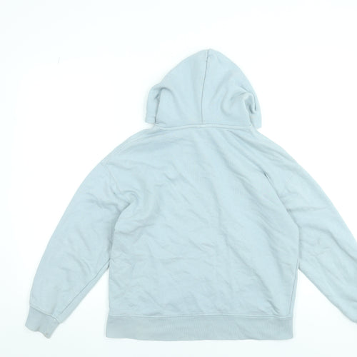 Zara Boys Light Grey Pullover Hoodie Size 11-12 Years Cotton Blend