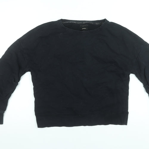 ONLY Women's Black XS Pullover Sweatshirt 100% Cotton Casual