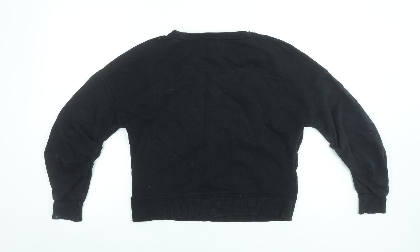 ONLY Women's Black XS Pullover Sweatshirt 100% Cotton Casual