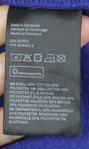 H&M Divided Women’s Purple 1/2 Zip High Neck Pullover Sweatshirt Size S