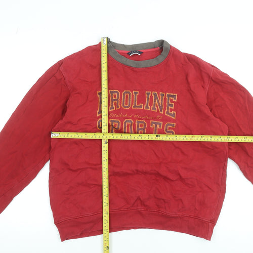 Proline Men’s Red Pullover Sweatshirt L Sports Graphic Vintage