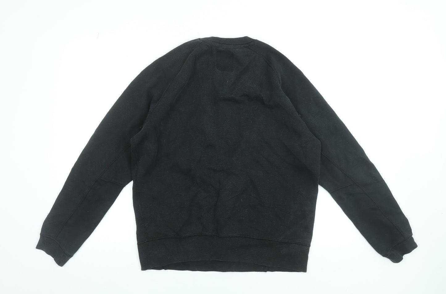 Nike Men's Black Pullover Sweatshirt M Regular Fit Crew Neck Fleece