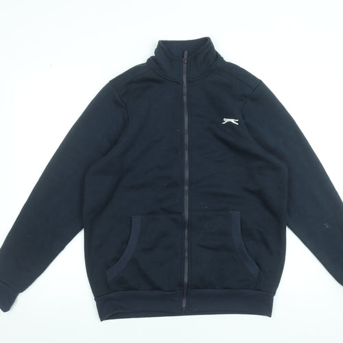Slazenger Men’s Blue Full Zip Sweatshirt Size S Regular Fit