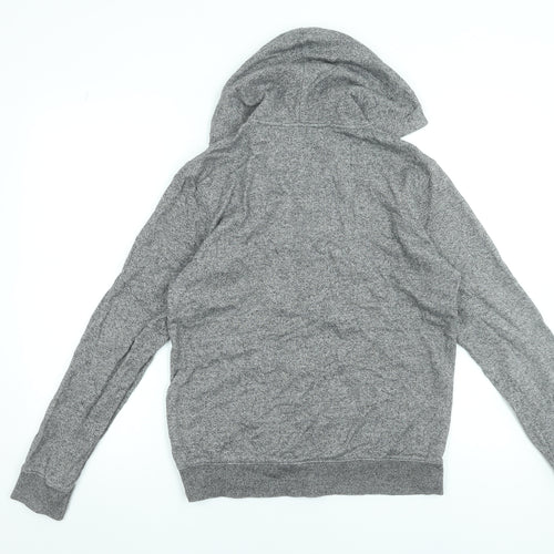 H&M Boys Grey Full Zip Hoodie 14 Years Cotton Casual Sweatshirt