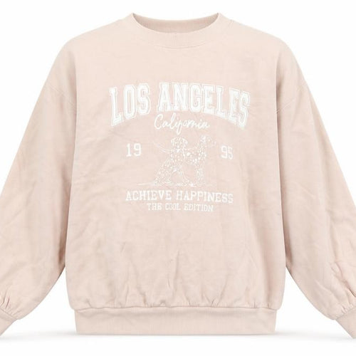 Marks and Spencer Girls Pink Los Angeles Graphic Pullover Sweatshirt 13-14 Years