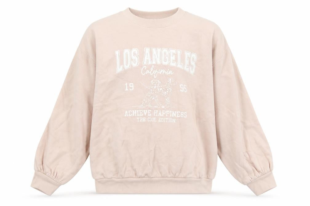 Marks and Spencer Girls Pink Los Angeles Graphic Pullover Sweatshirt 13-14 Years
