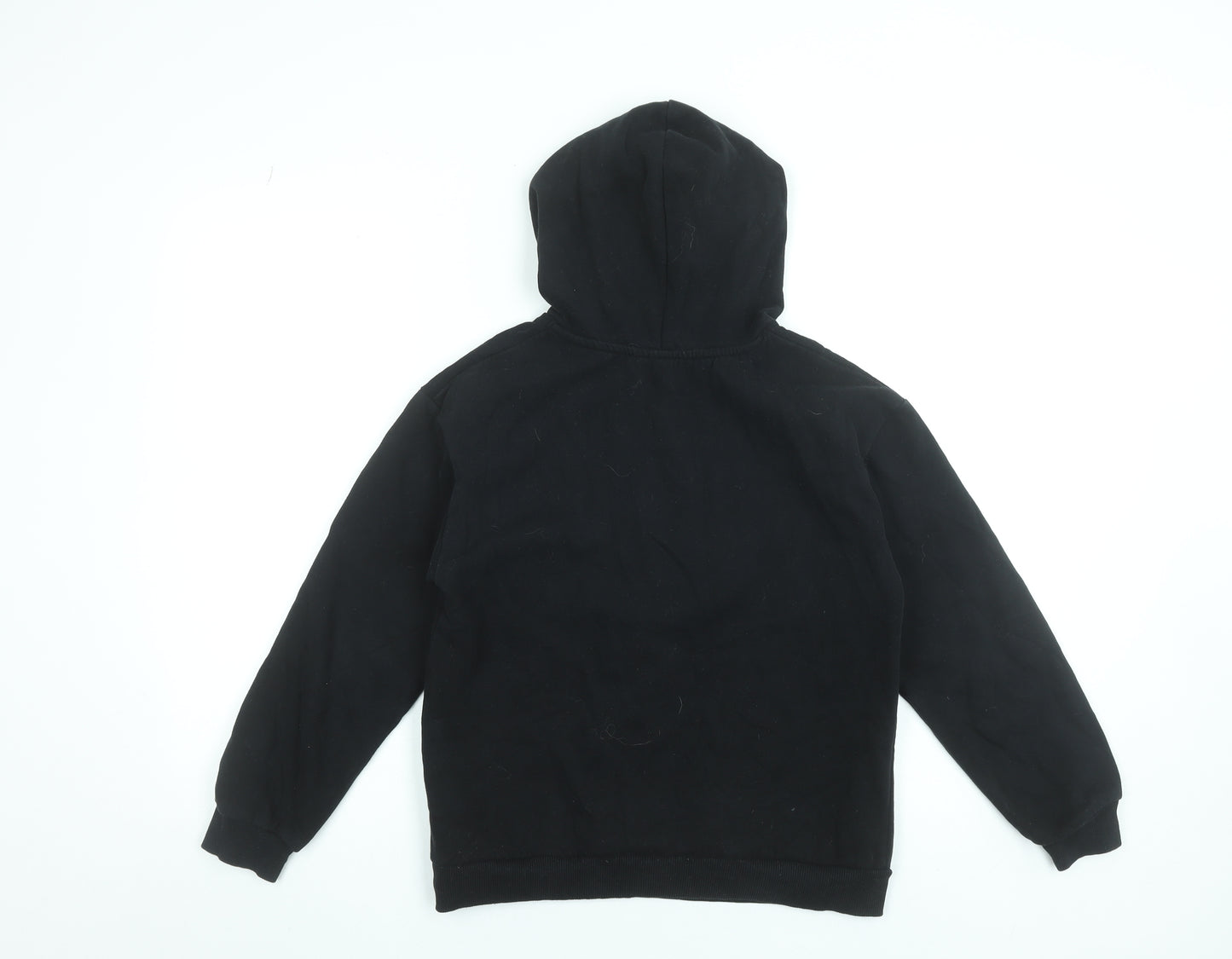 George Girls Black Sequin NYC Hoodie 11-12 Years Pullover Fleece