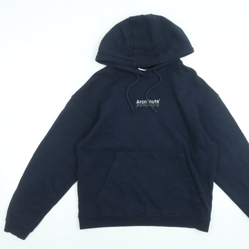 Arcminute Women’s Navy XS Pullover Hoodie 100% Cotton Casual