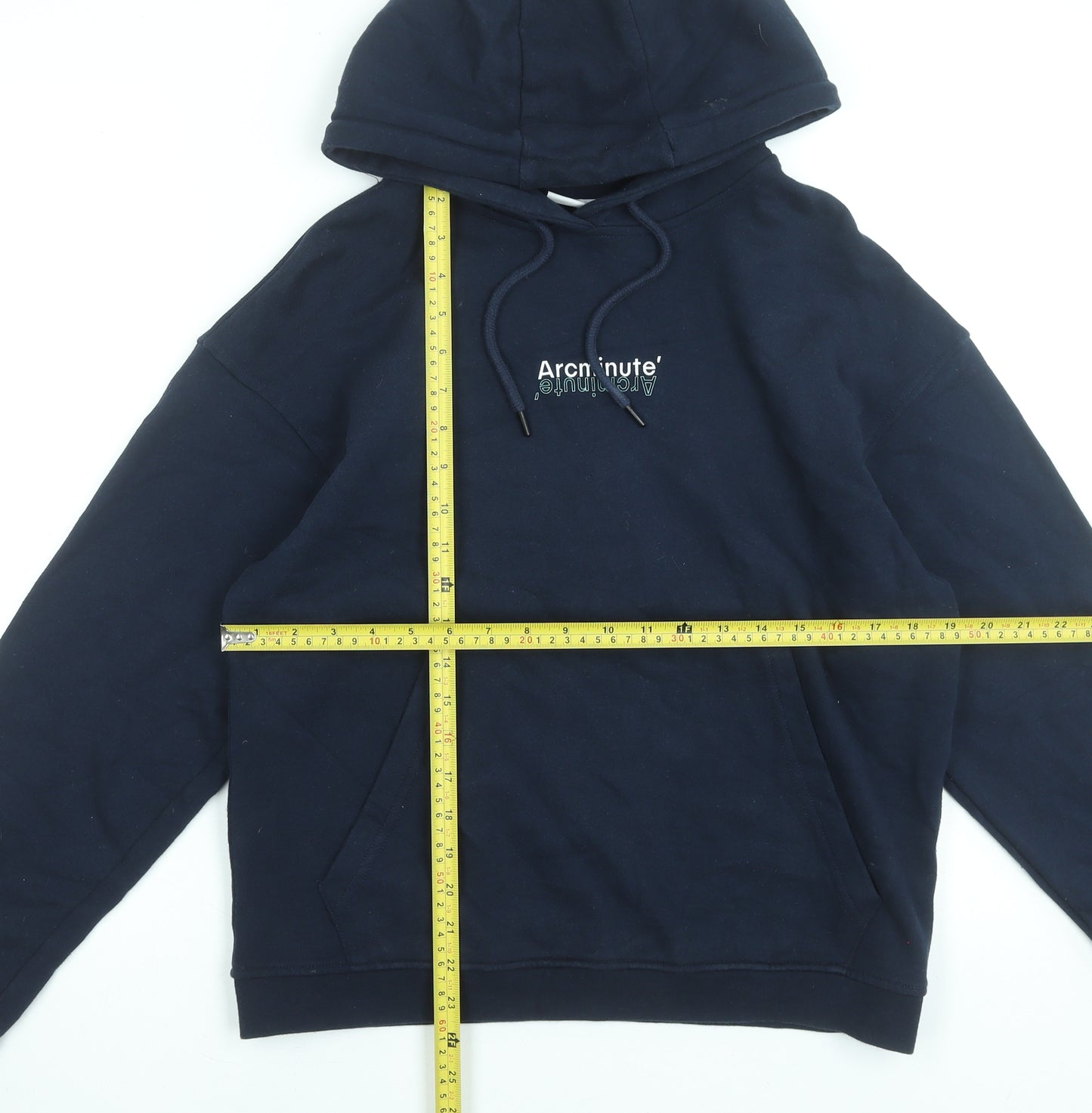 Arcminute Women’s Navy XS Pullover Hoodie 100% Cotton Casual