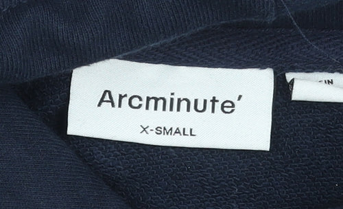 Arcminute Women’s Navy XS Pullover Hoodie 100% Cotton Casual