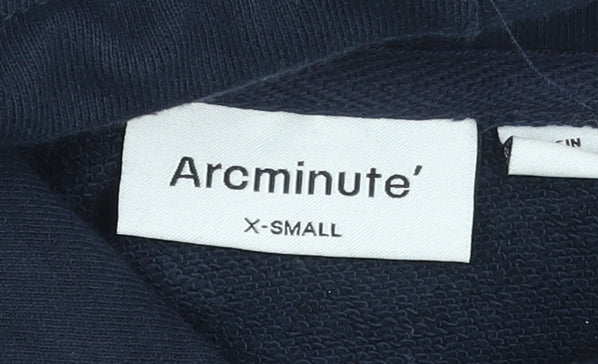 Arcminute Women’s Navy XS Pullover Hoodie 100% Cotton Casual