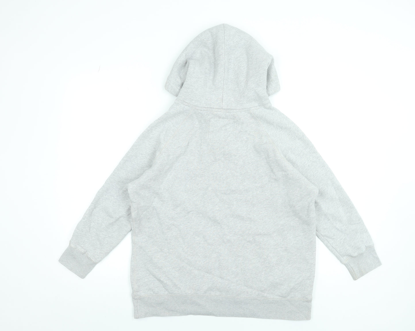 Jack Wills Women's Grey Pullover Hoodie Size 14 Cotton Blend