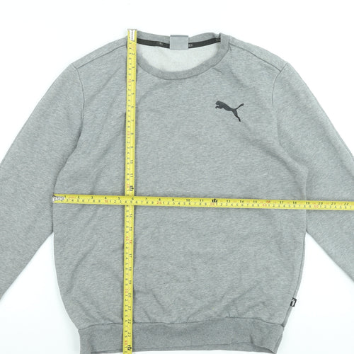 Puma Men's Grey Crew Neck Sweatshirt Small Classic Fit