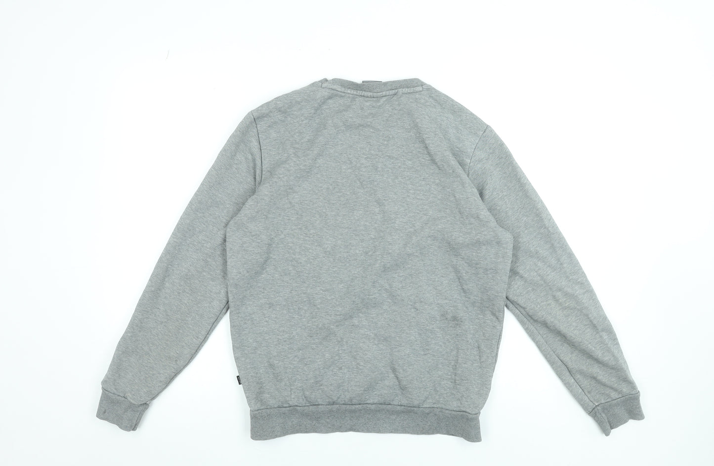 Puma Men's Grey Crew Neck Sweatshirt Small Classic Fit
