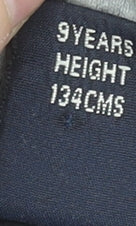 Next Boys Black Sleeveless Full Zip Hoodie Vest 9 Years 100% Cotton Rock Print