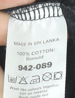 Next Boys Black Sleeveless Full Zip Hoodie Vest 9 Years 100% Cotton Rock Print