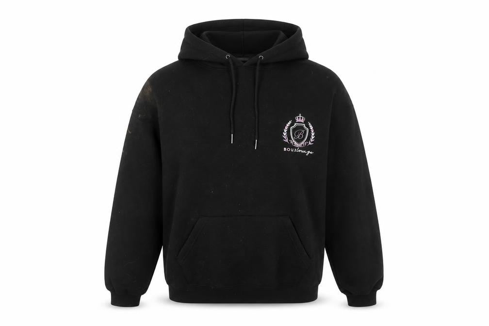 Boux Avenue Women’s Black Pullover Hoodie UK 10 Embroidered Logo
