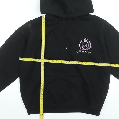 Boux Avenue Women’s Black Pullover Hoodie UK 10 Embroidered Logo