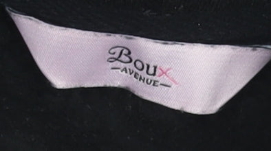 Boux Avenue Women’s Black Pullover Hoodie UK 10 Embroidered Logo