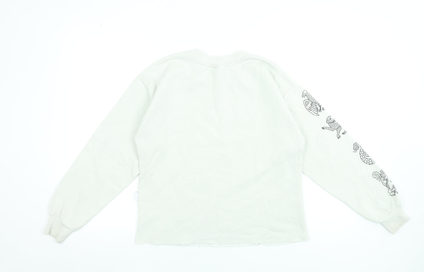 Harry Potter Women’s Beige Hogwarts Sweatshirt Size S 8-10 Pullover