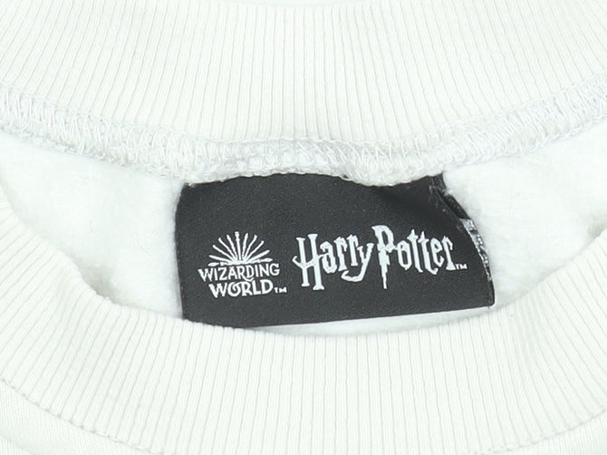 Harry Potter Women’s Beige Hogwarts Sweatshirt Size S 8-10 Pullover